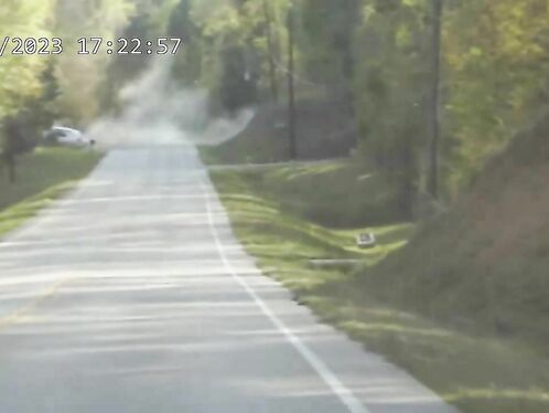 Helicopter loses control