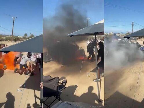 Man creates giant dust cloud with his plane