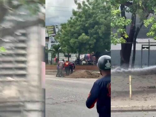 Man throws Molotov cocktail into building