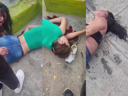 Drunk friends take a nap on filthy sidewalk