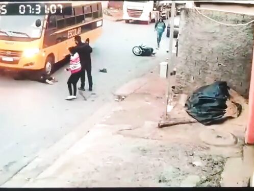 Woman on motorcycle killed by bus
