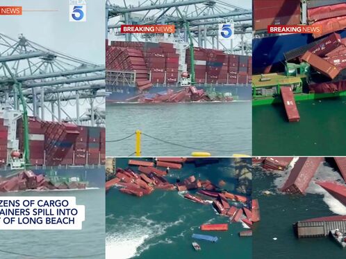 Chaos erupts at Long Beach Port