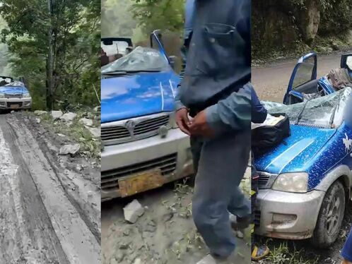 Man injured and trapped in car after horrific crash