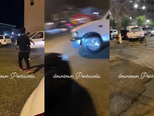 Man runs from the cops in downtown Pensacola