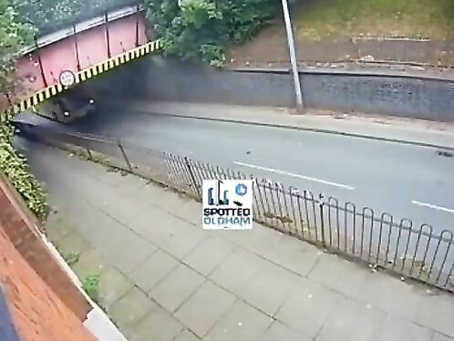 Bus driver nearly decapitates upper deck passengers