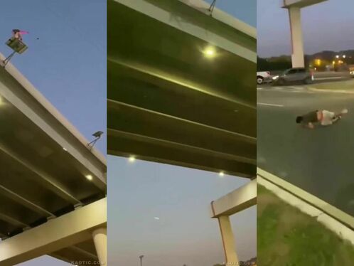 Man falls to death from overpass