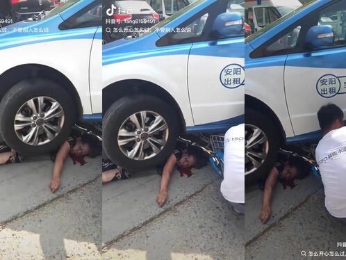 Man is pinned underneath a car and is rescued
