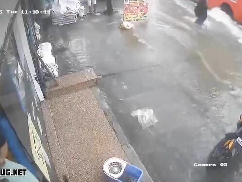 Teen electrocuted after stepping in water