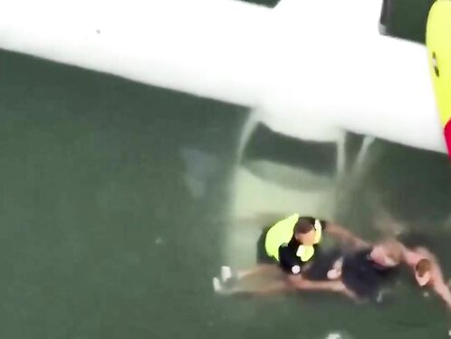 Plane crashes near beach