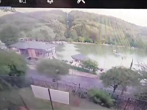 CCTV captures man getting hit by truck and flying