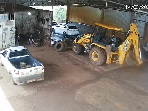 Worker accidentally lifts car with a bulldozer