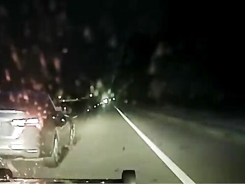 Police chase speeding vehicle