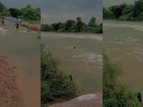 Man drowns crossing flooded bridge