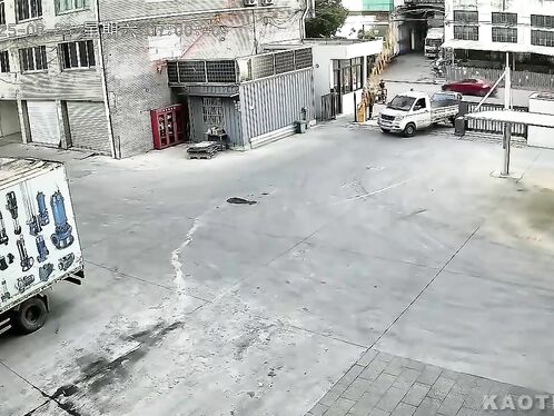 Car spins out on wet pavement and crashes into barrier