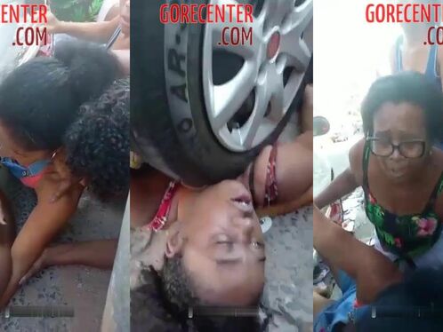 Woman attacks man with a broken bottle in a car