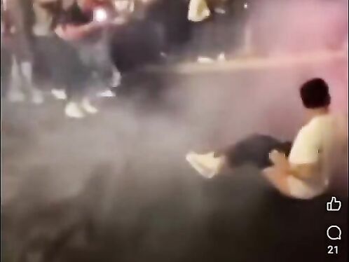Car takes over and rips man's pants