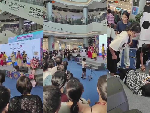 Man falls from 4th floor in mall