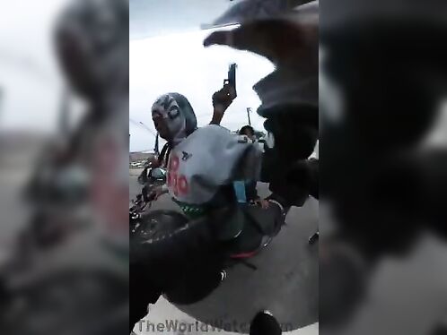 Thieves fight back after motorcycle theft goes wrong