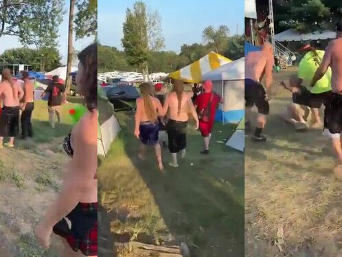 Man accused of filming girls in shower gets beaten