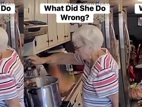 Woman opens fridge and gets a face full of steam