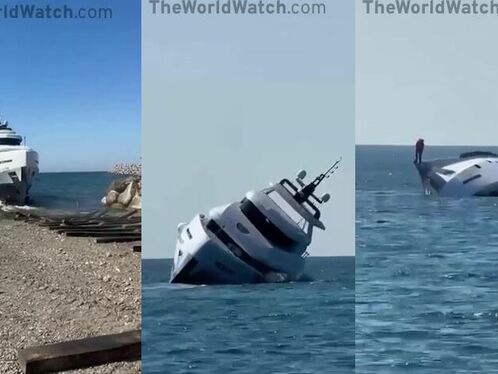 Yacht sinks 15 minutes after launch