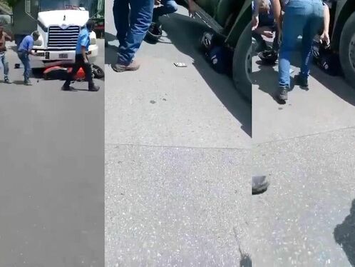 Man gets knocked down by bus and kicked repeatedly