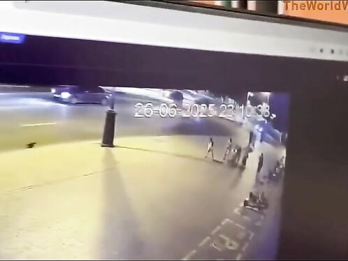 Man is struck by a car while crossing the street