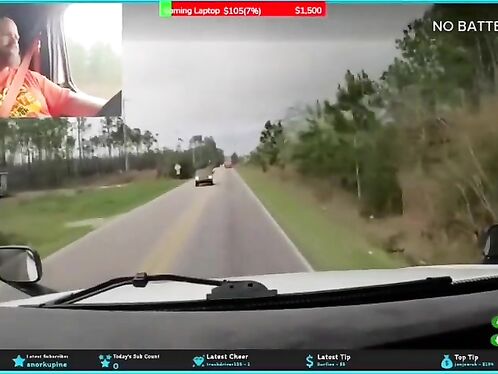 Streamer involved in semi truck crash
