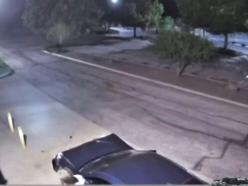 Man stumbles around intersection in the middle of the night