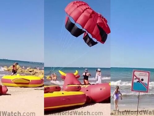 Tourist knocked unconscious on beach ride