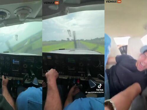 South Americans struggle to fly a plane