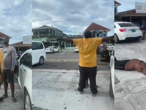 Man knocked down after argument in parking lot