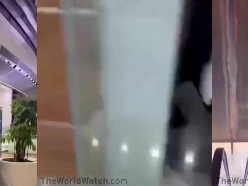 Astronaut throws seat from top floor