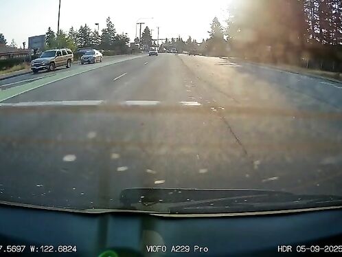 Sedan claims Suburban cut them off