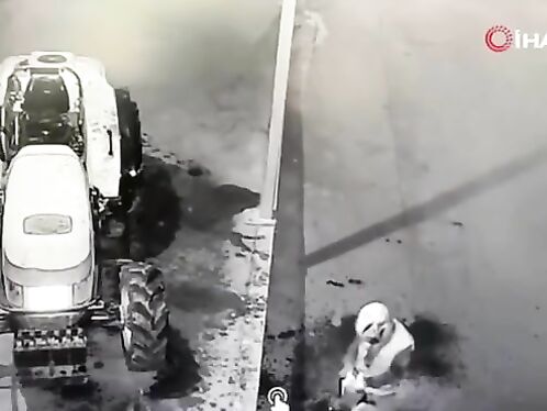 Motorist steers into thick black smoke