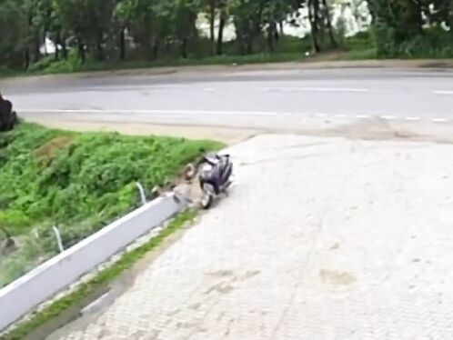 Woman struck by Jeep in India