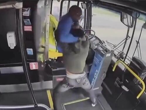Man attacks bus driver in front of passengers