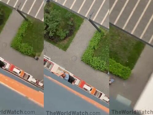 Man falls from window