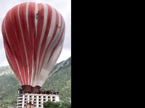Hot air balloon takeoff ends in disaster