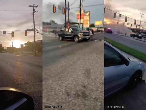 Motorcyclist dies in three-vehicle crash